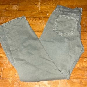 Loft Olive Green Straight Leg Jeans